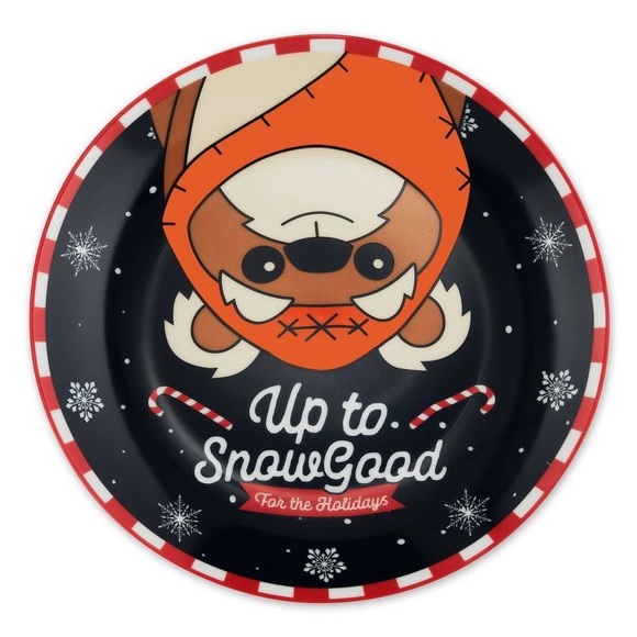 Star Wars up to no good Christmas plate & glass bottle set - Picture 4 of 5